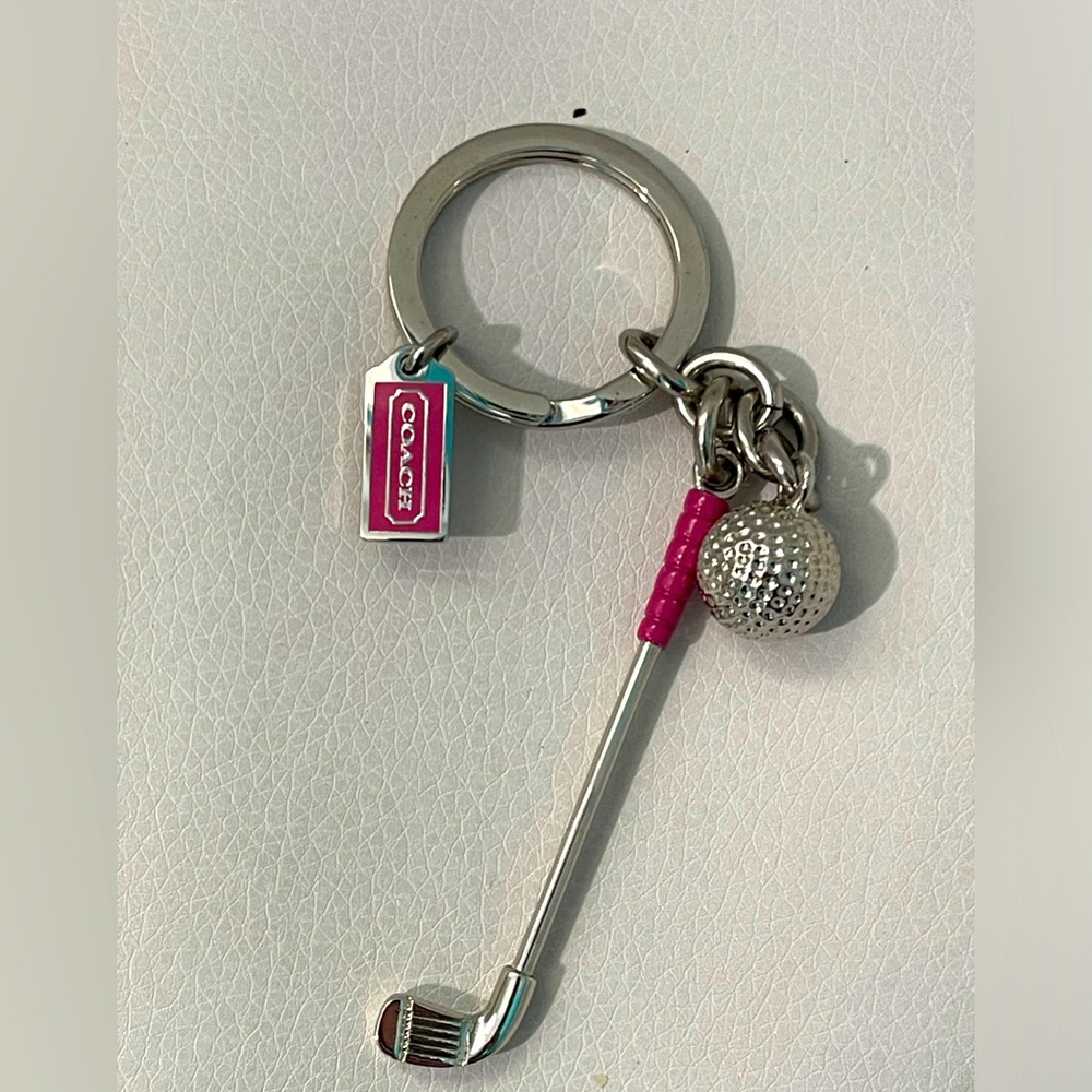 Coach golf keychain